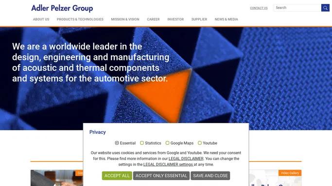 Adler Pelzer Group: a worldwide leader in automotive acoustics