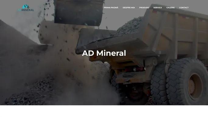 ADMineral – balastiera – cariera – Un simplu sit WordPress