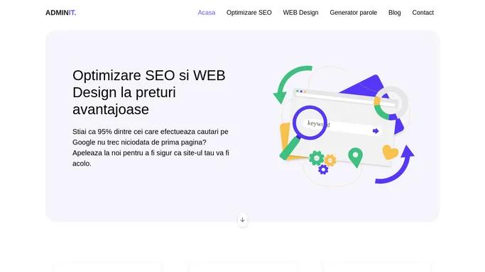 Servicii SEO si WEB Design | Calitate la cele mai bune preturi