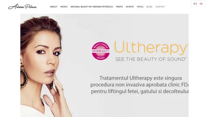 Ultherapy Romania ⋆ Natural Beauty by Adriana Petrescu ⋆ Velashape III