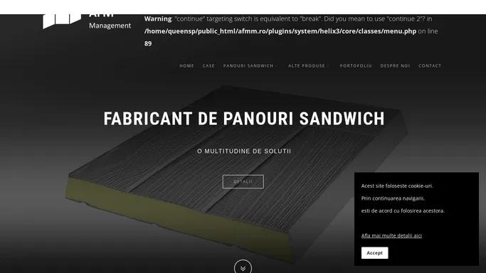 AFM Management - Fabricant de panouri sandwich