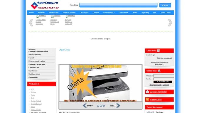 AgerCopy- Vanzari si service copiatoare alb negru si color, imprimante noi si second hand
