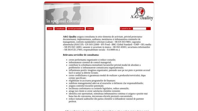 A&G Quality - Consultanta Sisteme de Management, Servicii de Audit si Training