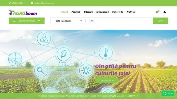 Seminte si tratamente pentru culturile tale | AGROboom.ro