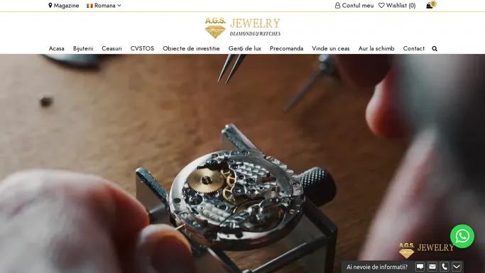 AGS Jewelry: Dealer de Bijuterii cu Diamante si Ceasuri de Lux