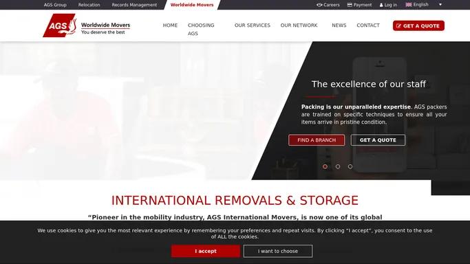 International Removals Company | AGS International Movers | AGS international Movers