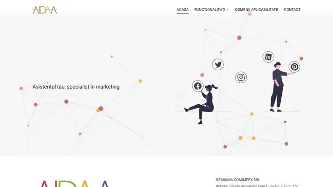 AIDAA – Asistentul tau, specialist in marketing