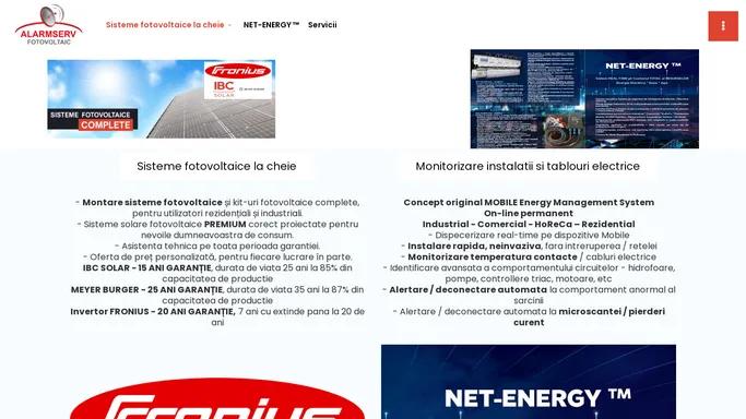 Alarmserv - Sisteme fotovoltaice la cheie Solutii inteligente de automatizare