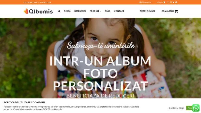 Albumis - Albume foto personalizate, tablouri canvas personalizate