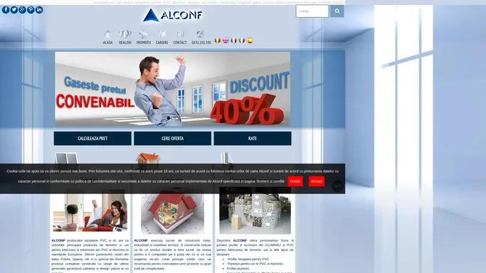 ALCONF producator tamplarie PVC si aluminiu Iasi
