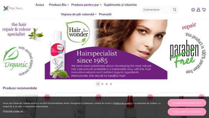 Alege-bio.ro - Magazin online cu produse bio - Hairwonder, Hennaplus si Royal Green