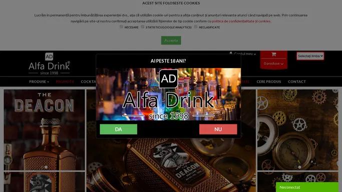 AlfaDrink - Magazin de bauturi online