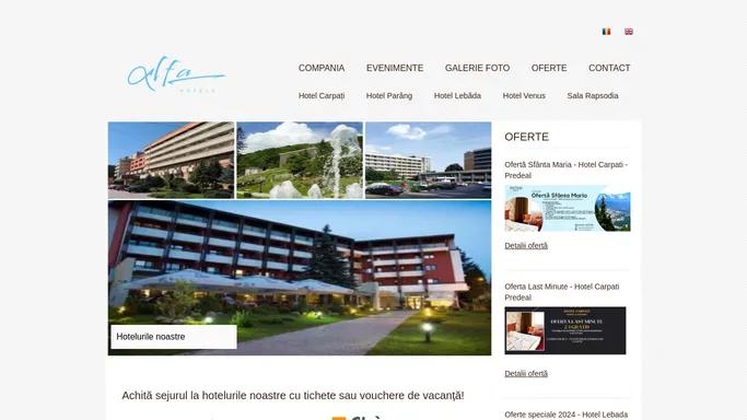 Alfa Hotels - Bine ati venit!