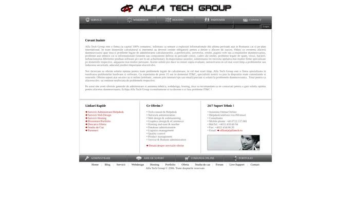 Alfa Tech Group - IT&C, Administrare, Tech Support, Web Design, Hosting, Servere