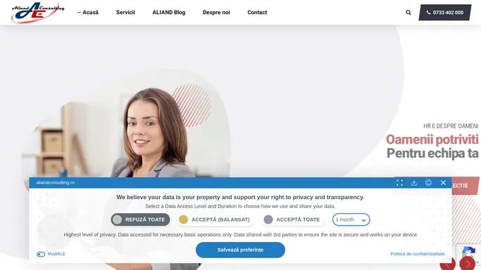 Aliand Consulting - Agentie Recrutare Personal si Consiliere in Cariera