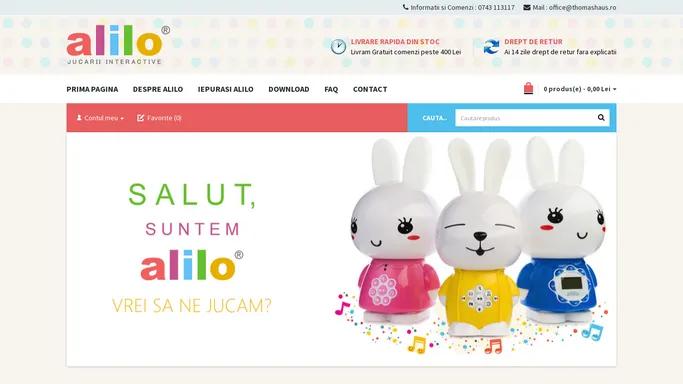 Magazin de jucarii Alilo. Jucarii educative pentru baieti si fete.