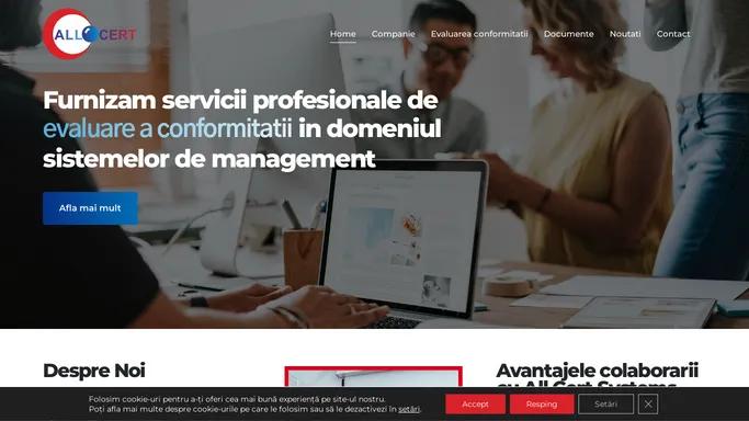 AllCert Systems - Servicii Profesionale de Evaluare a Conformitatii