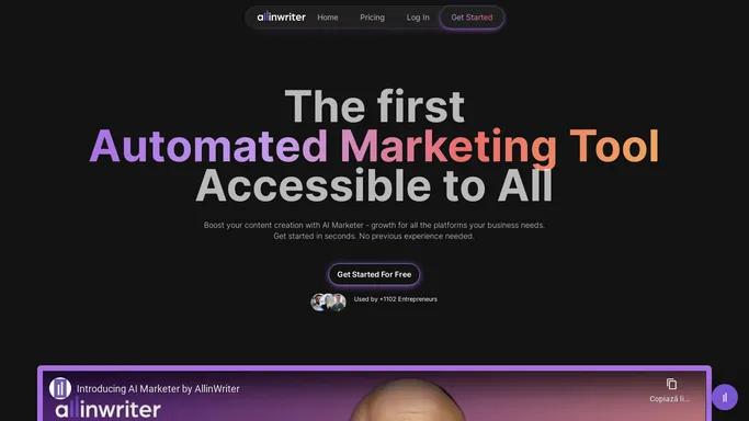 AI Marketer | AllinWriter AI Marketing Automation