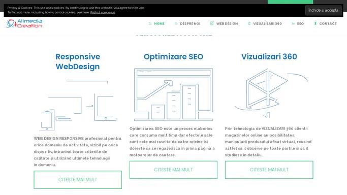 ALLMEDIA CREATION | Web Design,Optimizare SEO si Vizualizari 360