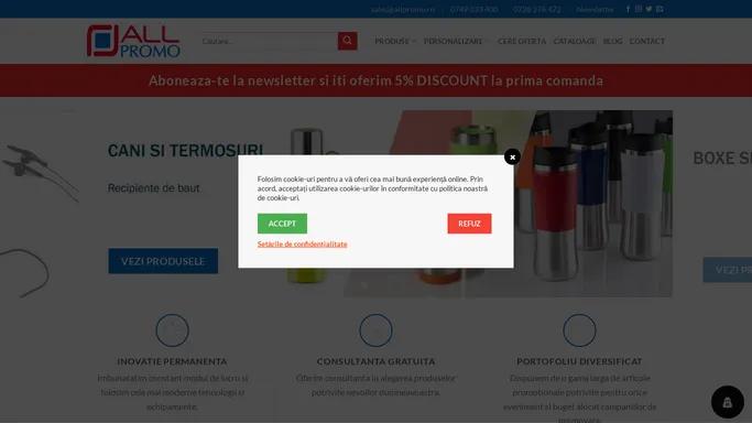 Materiale Promotionale, Pixuri, Haine, Birotica, Toate Personalizate