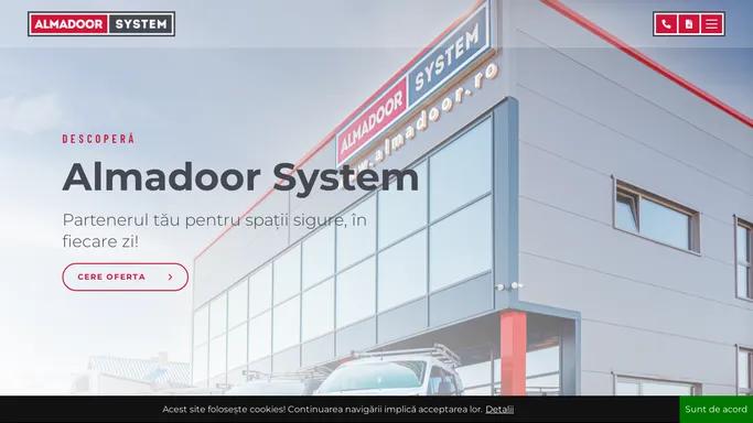 Almadoor System Brasov | Usi de garaj | Usi metalice rezistente la foc | Cortine rezistente la foc | Porti industriale | Usi de garaj | Usi metalice