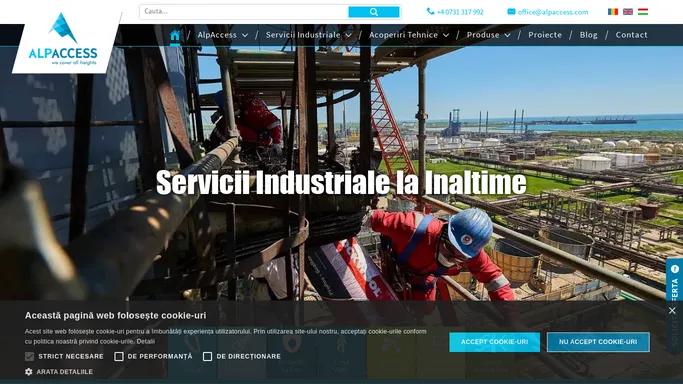 Servicii Industriale : Alpinism - Sablare - Vopsitorie - Reparatii | AlpAccess