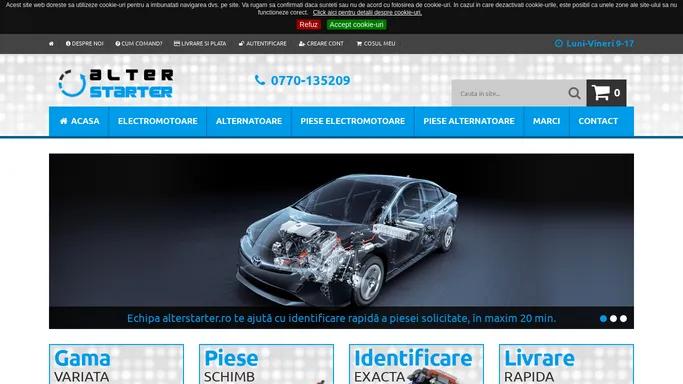 Electromotoare, Alternatoare si piese de schimb - ALTERSTARTER