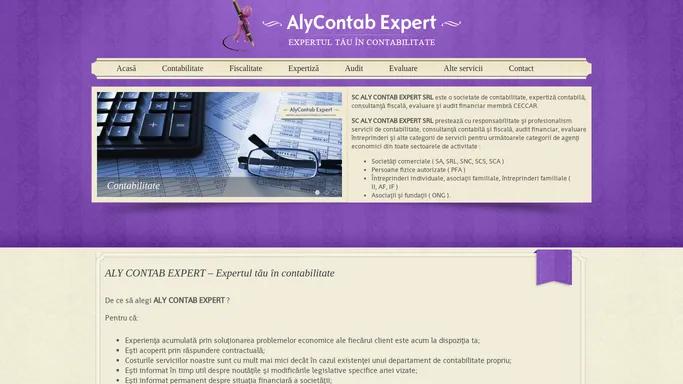 Aly Contab Expert - servicii de contabilitate, consultanta fiscala, expertiza contabila, audit si evaluare