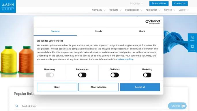 AMANN Group: Premium sewing threads & smart yarns
