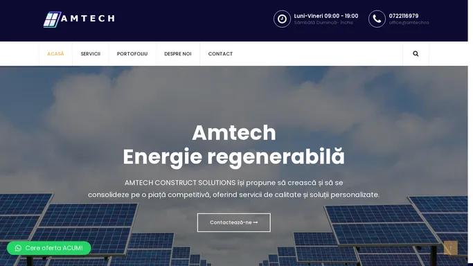 Amtech – Panouri Fotovoltaice