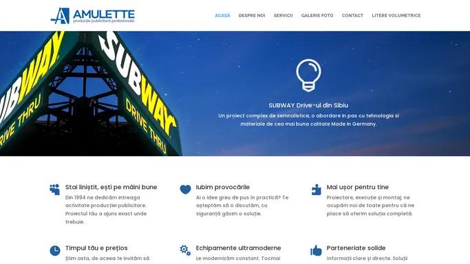Amulette Romania | semnalistica si productie publicitara