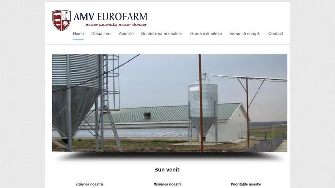 AMV EUROFARM « BETTER ANIMALS, BETTER CHOICES