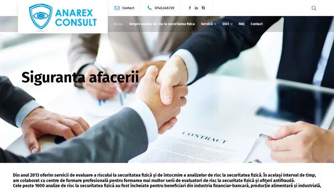 ANAREX Consult – Analiza securitate fizica