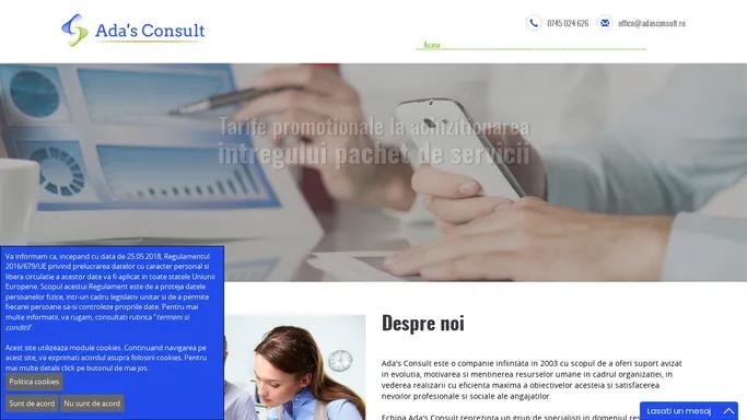 Servicii resurse umane, contabilitate, salarizare, SSM, PSI-SU