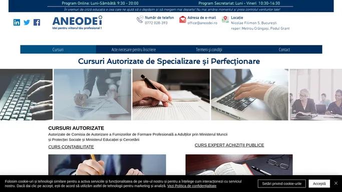 ANEODEi - Cursuri de Specializare si Perfectionare | cursuri de operator calculator | Bucuresti, Romania