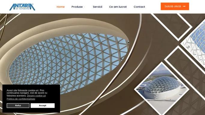 Antaria - Producator de ferestre, usi din aluminiu si PVC si usi automate