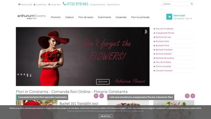 Florarie online Constanta - Anthurium Flowers - buchete flori si aranjamente florale