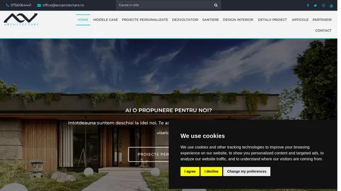 Modele case - AOV Architecture - Proiectare personalizata completa