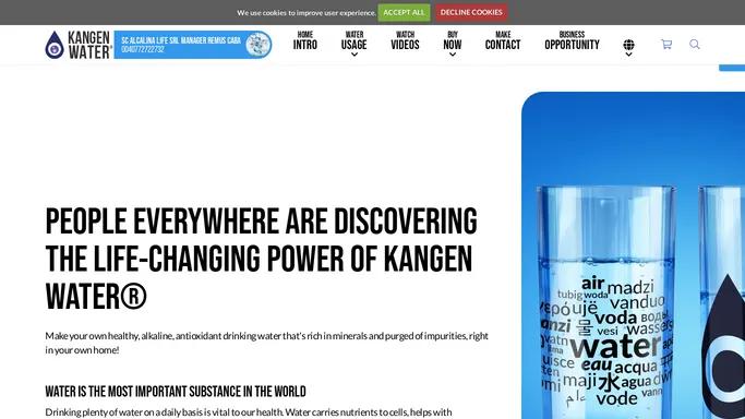 People everywhere are discovering the life-changing power of Kangen Water® | SC ALCALINA LIFE SRL • Arad, Romania Romania
