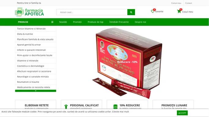 www.apoteca-farmacie.ro - Pentru tine si familia ta