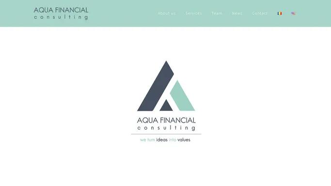 AquaFinancial Consulting – Fonduri europene, finantari fonduri nerambursabile