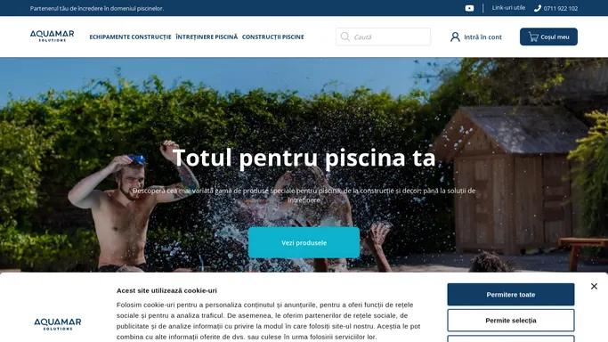 Aquamar Solutions - Echipamente si solutii pentru piscina