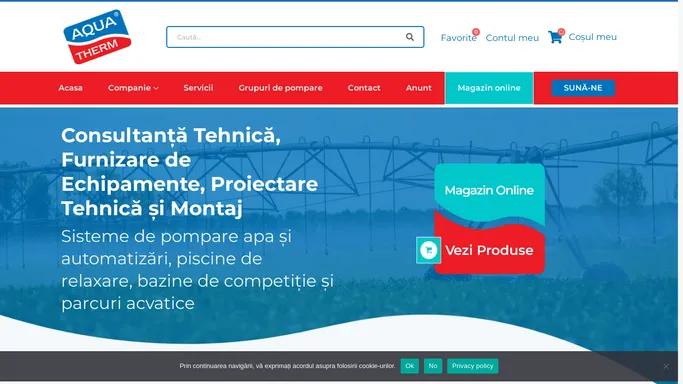 Pompe Irigatii - Aqua Therm Co - Pachet complet si profesionist de servicii