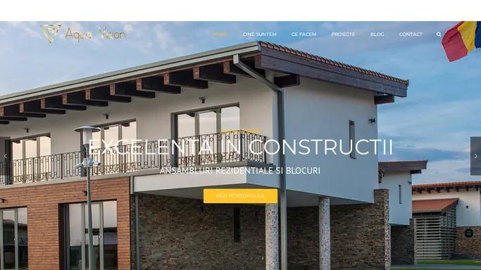 AQUA VISION – EXCELENTA IN CONSTRUCTII