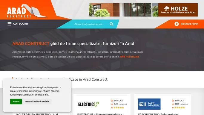 Ghid firme, furnizori in Arad | Arad Construct