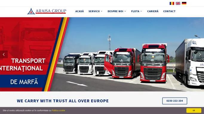 ARAISA GROUP SRL # Transport marfa international