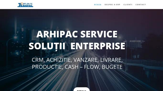 arhipac.ro | ERP, CRM, GIS, SOFTWARE | Arhipac, Solutii Enterprise, ERP, CRM, GIS, SOFTWARE