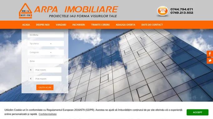 Arpa Imobiliare – terenuri, case, apartamente