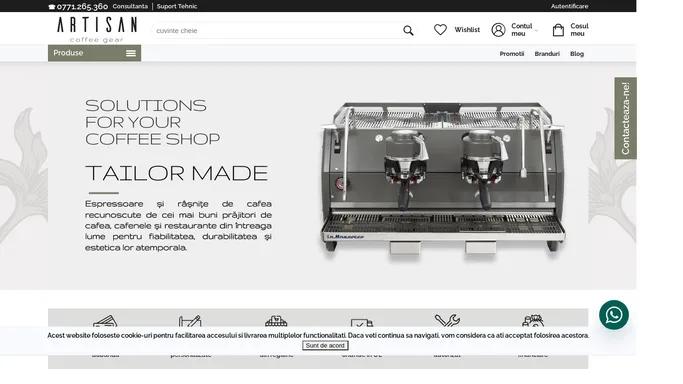 Partener oficial La Marzocco, Mahlkonig, Probat, Marco - Artisan Coffee Gear