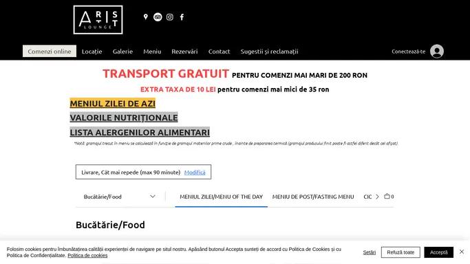 Comenzi Online | Artist Lounge